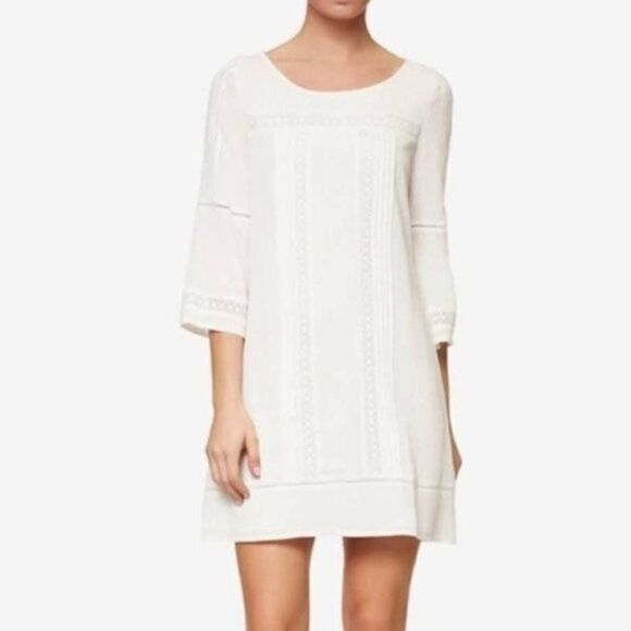 Sanctuary White Boho Shift Dress Size XS - Picture 1 of 9